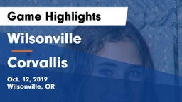 Wilsonville  vs Corvallis  Game Highlights - Oct. 12, 2019