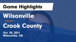Wilsonville  vs Crook County  Game Highlights - Oct. 30, 2021