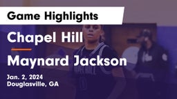 Chapel Hill  vs Maynard Jackson  Game Highlights - Jan. 2, 2024