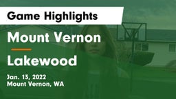 Mount Vernon  vs Lakewood  Game Highlights - Jan. 13, 2022