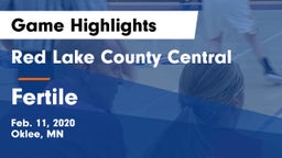Red Lake County Central vs Fertile Game Highlights - Feb. 11, 2020