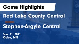 Red Lake County Central vs Stephen-Argyle Central  Game Highlights - Jan. 21, 2021
