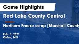 Red Lake County Central vs Northern Freeze co-op [Marshall County Central/Tri-County]  Game Highlights - Feb. 1, 2021