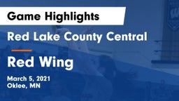 Red Lake County Central vs Red Wing  Game Highlights - March 5, 2021