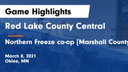 Red Lake County Central vs Northern Freeze co-op [Marshall County Central/Tri-County]  Game Highlights - March 8, 2021