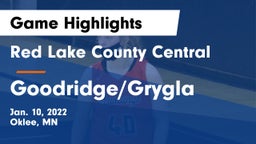 Red Lake County Central vs Goodridge/Grygla  Game Highlights - Jan. 10, 2022