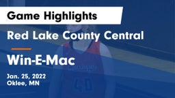 Red Lake County Central vs Win-E-Mac  Game Highlights - Jan. 25, 2022