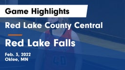 Red Lake County Central vs Red Lake Falls Game Highlights - Feb. 3, 2022