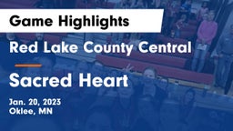 Red Lake County Central vs Sacred Heart  Game Highlights - Jan. 20, 2023