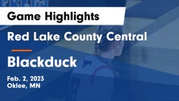 Red Lake County Central vs Blackduck  Game Highlights - Feb. 2, 2023
