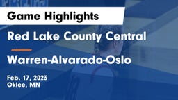 Red Lake County Central vs Warren-Alvarado-Oslo  Game Highlights - Feb. 17, 2023