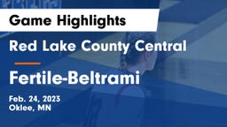 Red Lake County Central vs Fertile-Beltrami  Game Highlights - Feb. 24, 2023
