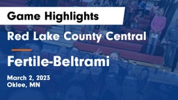 Red Lake County Central vs Fertile-Beltrami  Game Highlights - March 2, 2023