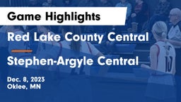Red Lake County Central vs Stephen-Argyle Central  Game Highlights - Dec. 8, 2023