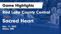 Red Lake County Central vs Sacred Heart  Game Highlights - Dec. 11, 2023