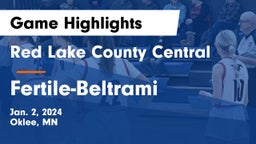 Red Lake County Central vs Fertile-Beltrami  Game Highlights - Jan. 2, 2024
