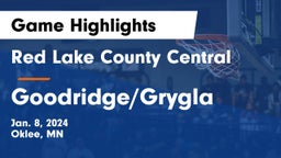 Red Lake County Central vs Goodridge/Grygla  Game Highlights - Jan. 8, 2024