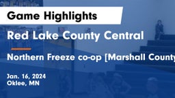Red Lake County Central vs Northern Freeze co-op [Marshall County Central/Tri-County]  Game Highlights - Jan. 16, 2024
