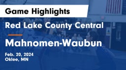 Red Lake County Central vs Mahnomen-Waubun  Game Highlights - Feb. 20, 2024
