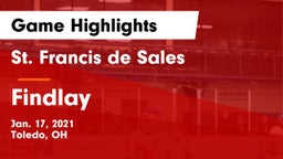 St. Francis de Sales  vs Findlay  Game Highlights - Jan. 17, 2021