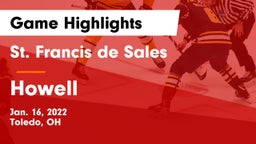 St. Francis de Sales  vs Howell  Game Highlights - Jan. 16, 2022