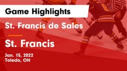 St. Francis de Sales  vs St. Francis  Game Highlights - Jan. 15, 2022