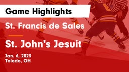 St. Francis de Sales  vs St. John's Jesuit  Game Highlights - Jan. 6, 2023