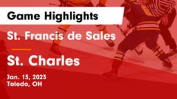 St. Francis de Sales  vs St. Charles Game Highlights - Jan. 13, 2023