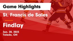 St. Francis de Sales  vs Findlay  Game Highlights - Jan. 28, 2023