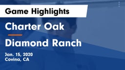 Charter Oak  vs Diamond Ranch  Game Highlights - Jan. 15, 2020