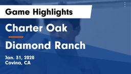 Charter Oak  vs Diamond Ranch  Game Highlights - Jan. 31, 2020