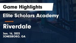 Elite Scholars Academy  vs Riverdale  Game Highlights - Jan. 16, 2023