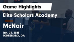 Elite Scholars Academy  vs McNair Game Highlights - Jan. 24, 2023