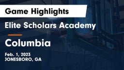 Elite Scholars Academy  vs Columbia Game Highlights - Feb. 1, 2023