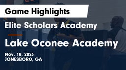 Elite Scholars Academy  vs Lake Oconee Academy Game Highlights - Nov. 18, 2023