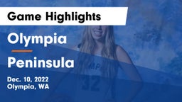 Olympia  vs Peninsula  Game Highlights - Dec. 10, 2022