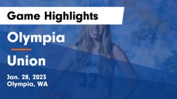 Olympia  vs Union  Game Highlights - Jan. 28, 2023