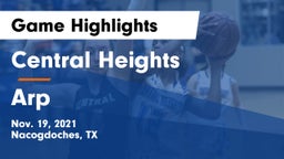 Central Heights  vs Arp  Game Highlights - Nov. 19, 2021