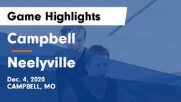 Campbell  vs Neelyville  Game Highlights - Dec. 4, 2020