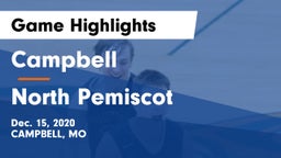 Campbell  vs  North Pemiscot Game Highlights - Dec. 15, 2020