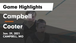 Campbell  vs Cooter  Game Highlights - Jan. 29, 2021