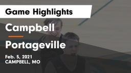Campbell  vs Portageville  Game Highlights - Feb. 5, 2021