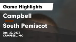 Campbell  vs South Pemiscot  Game Highlights - Jan. 20, 2023