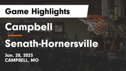 Campbell  vs Senath-Hornersville  Game Highlights - Jan. 28, 2023