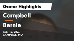 Campbell  vs Bernie  Game Highlights - Feb. 10, 2023
