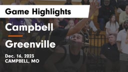 Campbell  vs Greenville  Game Highlights - Dec. 16, 2023