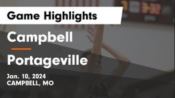 Campbell  vs Portageville  Game Highlights - Jan. 10, 2024
