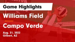 Williams Field  vs Campo Verde  Game Highlights - Aug. 31, 2022