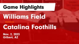 Williams Field  vs Catalina Foothills  Game Highlights - Nov. 2, 2023