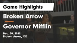 Broken Arrow  vs Governor Mifflin  Game Highlights - Dec. 20, 2019